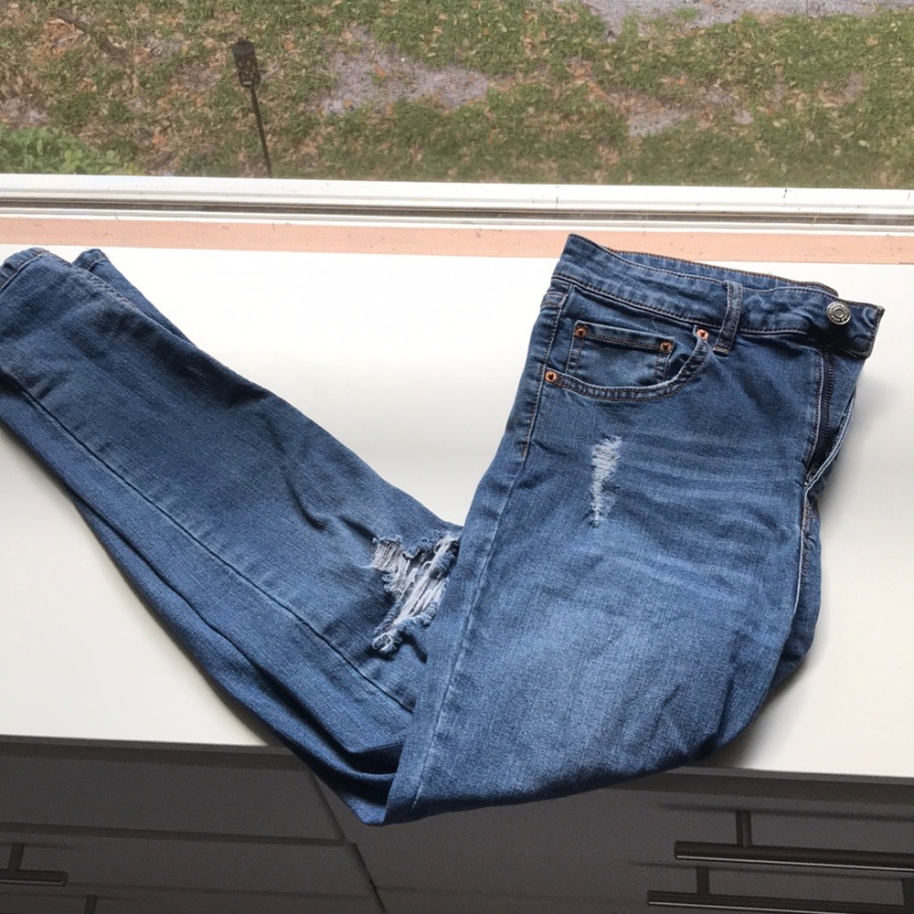 Blue mom jeans